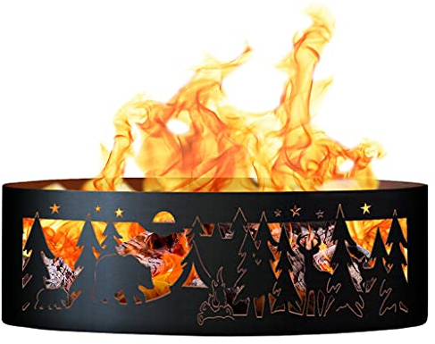 PD Metals Lagerfeuer Fire Ring – Northwoods Campingplatz (48 in. Durchmesser X 12 in. H)