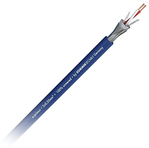SOMMER CABLE 5m Mikrofonkabel SC-PRIMUS OFC 2 x 0,50mm² symmetrisch Kabel-Ø 6,5mm blau - 200-0152