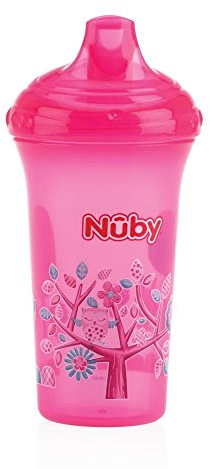 Nuby Trinkbecher, tropffrei, 270 ml, 9 + Monate, Rosa