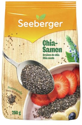 Seeberger Chia-Samen, ganze Samen der Chia-Pflanze (9 x 250 g)