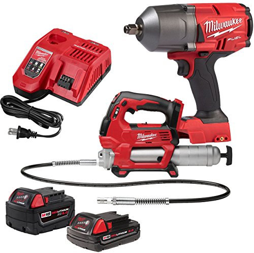 Milwaukee M18 Fuel 1/2 High-Torque Impact w/Free Grease Gu, Chrome (2767-22GG)