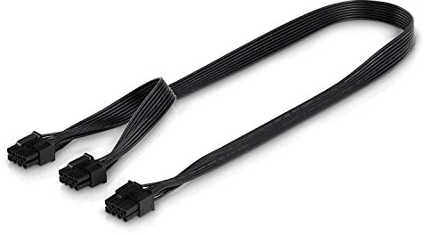 conecto CC20115 Grafikkarte-Stromkabel 8-pin-PCIe-Stecker auf 2-mal 8-pin-(6+2) Stecker, 20 cm Schwarz