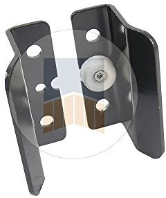 U de réception pour boîtier 4 points de fixation en Aluminium - Longueur (mm) : 55, Brut