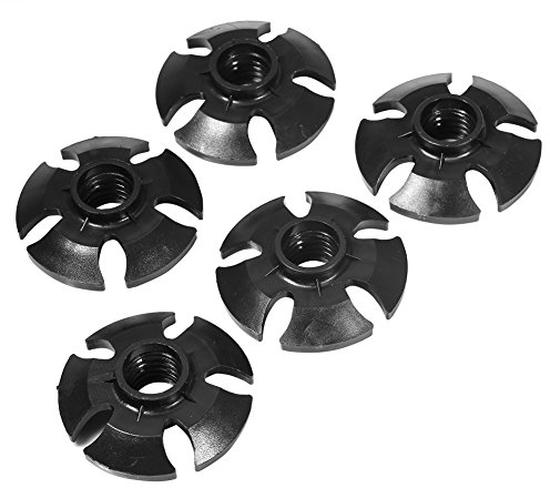 FILFEEL Wanderstock Zubehör, 5 Stück Wanderstock Bergstock Trekkingstock Korb Gummiabdeckung Kunststoff Zubehör Ski Stick Schneeflocke Form Schnee Drag Ersatz