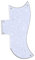 Musiclily Pro 5 Löcher Small Half Face Pickguard Gitarren Schlagbrett für USA Les Paul SG,4 lagig White Pearl