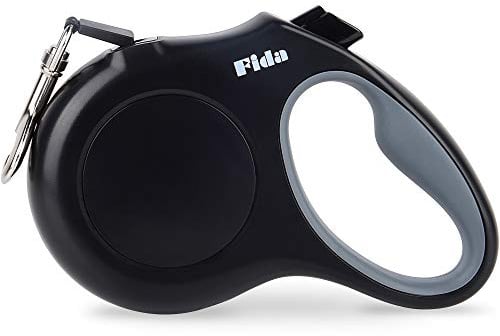 Fida Retractable Dog Leash X-Small Breed, 10 ft Durable Pet Walking Leash for Extra Small Dogs/Cats/Small Animals up to 18 lbs, 360° Tangle Free, Black