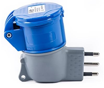 Adattatore Presa industriale 16A - Spina Civile 16A IP20