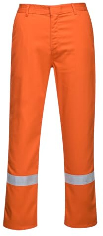 Portwest - Bizflame Iona Flame Resistant Trouser Orange 42-44 Waist - 31 Leg