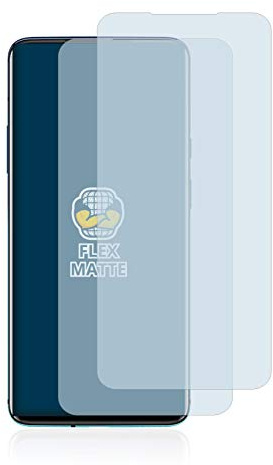 BROTECT Schutzfolie für OnePlus 7T Pro | 2 Stück Entspiegelnder Displayschutz Made in Germany Matte Full-Screen Folie Full-Cover 3D Curved Anti-Reflexion Montage Kit