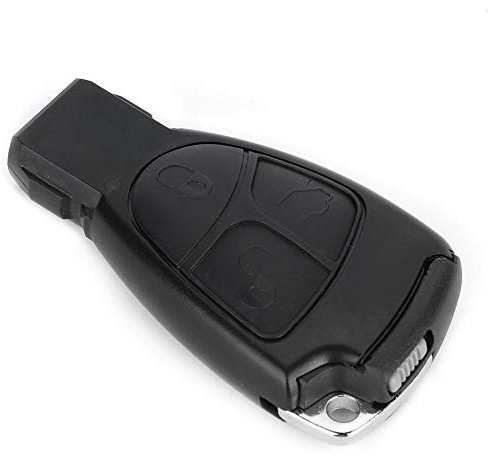 Carcasa de Llave Remoto Funda para Llaves de Coche de 3 Botones Casco de Llave Remota Carcasa Mando Llave de Coche 3 Botones con de Abrir Cerrar y Maletero Caja con Llave Pequeña B28 Negro