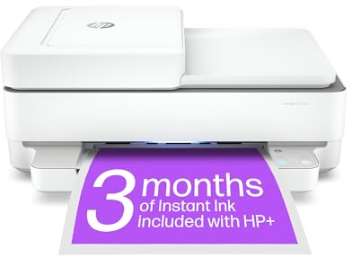 HP Envy 6430e Multifunktions-Farbdrucker mit 3 Monaten Instant Ink, automatischem Dokumenteneinzug für 35 Seiten, weiß