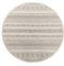 The Carpet Calgary Tapis d'extérieur Robuste, Moderne, résistant aux intempéries et aux UV, pour Balcon, terrasse et Jardin d'hiver, Plat, Beige, 120 cm, Rond