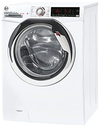 Hoover H3DSD4106TAMCE11 H-Wash&Dry 300 Pro, Lavasciuga 10 Kg, Libera Installazione, Carica Frontale, 1400 Giri, 16 Programmi, Bianca, Funzione Vapore, KG Mode, Classe A [D]