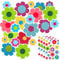 4er Pack Blumen Fahrrad Aufkleber Sommer Blumen Auto Sticker Wasserdichte Aufkleber Dekoration für Fahrrad Laptop Auto Motorrad Handy Notizbuch (Niedlicher Stil)