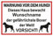 Samunshi® Aufkleber Boxer Warnung - Schild Sticker Hinweisschild Warnschild Vorsicht Hund 50 x 33cm Boxer Warnung schwarz