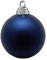 Deco Woerner Nachtblaue, Matte Weihnachtskugeln aus schwer entflammbarem Kunststoff, 15 cm Ø - 3 Stück