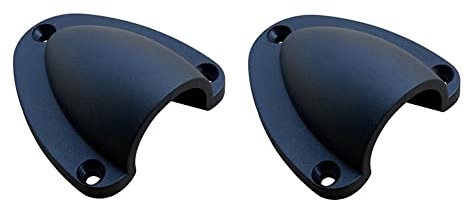 Berfi Life 2Pieces Marine Wire Cable Vent Cover with 6 Screws, Plastic Clamshell Vent Clam Shell Vent Cover for Boat Yacht