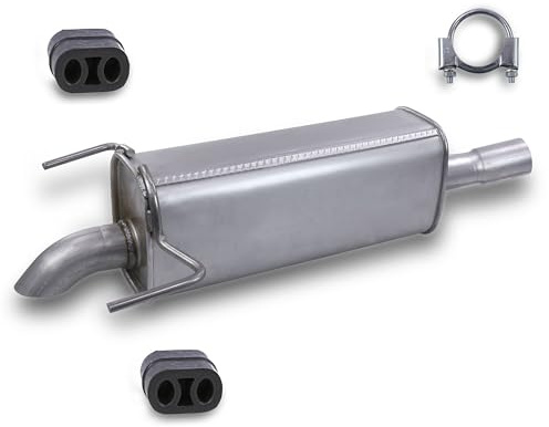 BESTPRICE ATP Auspuff Schalldämpfer Set 1x Endschalldämpfer, mit | Kompatibel mit: OPEL ASTRA H, ASTRA H Caravan, ASTRA H GTC, ASTRA H Kasten/Kombi, VAUXHALL ASTRA Mk V, ASTRA Mk V Kombi