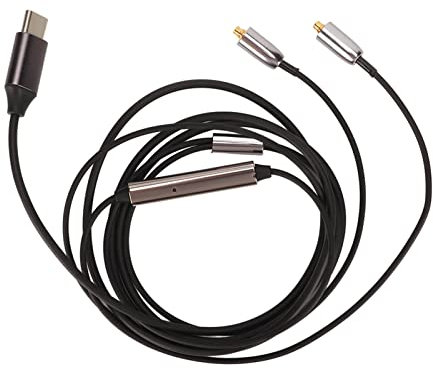Kopfhörer Ersatzkabel, USB C auf MMCX Ersatz Kopfhörerkabel, Sauerstofffreier Kupferkern, Abnehmbare Kopfhörerkabel für SE215 315 535 846