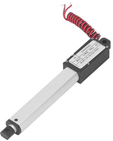 Actionneur Linéaire électrique, Micro Moteur à Actionneur Linéaire en Alliage d'aluminium Multi Protection 12V 75mm Course pour Latrical(Pas de support)