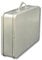 Mini Koffer Blank - Mini Dose - rechteckige Scharnierdeckeldose mit Henkel - lebensmittelecht - Volumen 0,8L - Maße: 17,4 x 11,5 x 4,0 cm