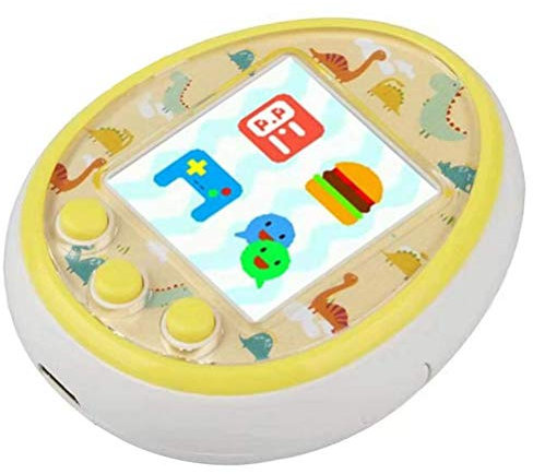 Keenso Jouet Virtuel pour Animaux de Compagnie, Console de Jeu pour Animaux de Compagnie, Console Portable avec Chargement USB, Cadeaux d'anniversaire, Jouet pour Enfants (White)