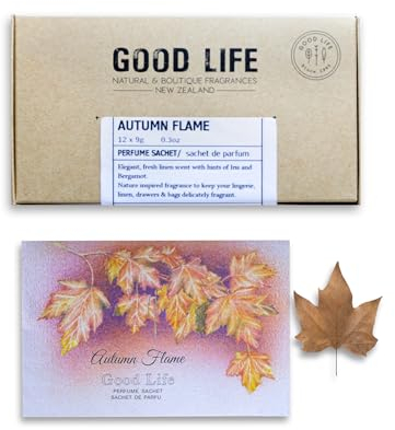 Good Life Herbstblüte Schrankduft | Entwickelt in Neuseeland | 12 Duftsäckchen