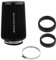 Twilight Garage Cold Air Intake Filter 3 Different Size 76MM 89MM 102MM High Flow Round Tapered Cone Closed-Top Cool Air Filter Compatible with car and Motorcycle - Black
