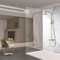 IMEX - Columna Ducha Oro Cepillado con Grifo | Kit de Ducha Monomando con Alcachofa y Rociador Antical | Griferia en Latón y Acero Inox S.304 con Barra Extensible | Serie Olimpo