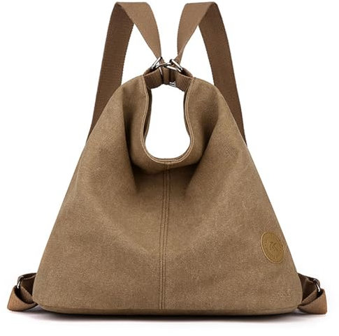 Multi Ways Convertible Canvas Umhängetasche Tote Purse Rucksack Umhängetaschen für Frauen Handtaschen