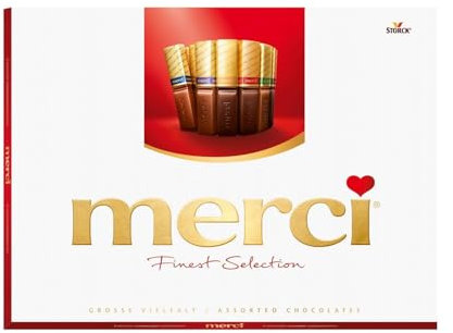 Gross Vielfalt 200g - Chocolat Allemagne 200g compatible avec Merci Finest Selection Large Variété - 1 x 200g - Spécialités au chocolat - Super idée de cadeau - compatible avec Merci