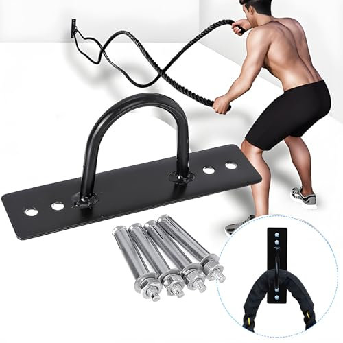 Wandhalterung, Halterung für Battle Rope Schwungseil, mit Befestigungsmaterial, Wand- & Decken-Anker-Halterung, für Krafttraining-Systeme, Boxsack, Schaukeln, Hängematten, Boxing Equipment