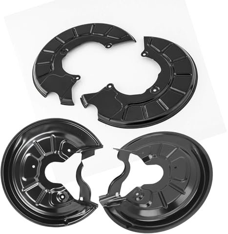 Hajus 6151111113 4x Spritzblech Ankerblech Bremsscheibe Abdeckblech Vorne Hinten Links Rechts für VW Golf V VI Plus 1K1 1K5 5K1 Touran 1T1 1T2 1T3 1K0615311F 1K0615312F 1K0615611AB 1K0615612AB