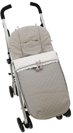 Saco Silla ligera de Paseo Rosy Fuentes- Saco para silla de verano - Silla pequeña - Equipado para ser Ajustado perfectamente -Gris claro