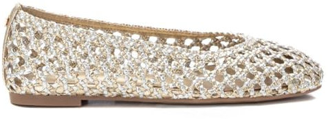 XTI - Bailarinas Mujer Oro - Calzado Cómodo y Versátil - Moda Casual - Modelo 14394001 (Talla 39)
