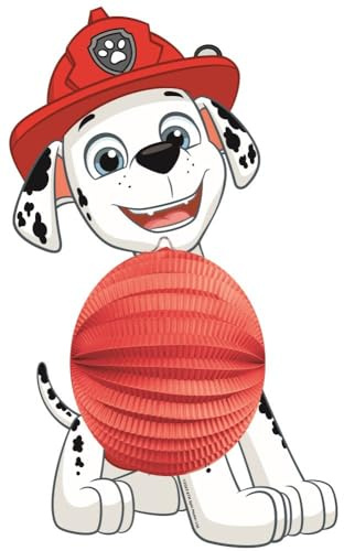 TIB Heyne 40436 - Laterne Paw Patrol - Feuerwehr Hund Marshall, für Sankt Martin, Kinder Laternenumzug