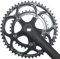 DONGLING Kurbelgarnitur Fahrradkurbel-Kurbel-Kettenrad-Rennrad-Bike-Kettenrad Aluminiumlegierung 50 34 Zähne 8 9 Geschwindigkeit Quadratloch Loch Racing 170mm Fahrrad Kurbelgarnitur