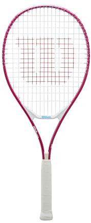 Wilson Ultra Power - Racchetta da tennis per bambini, 63,5 cm, colore: Rosa/Bianco/Blu
