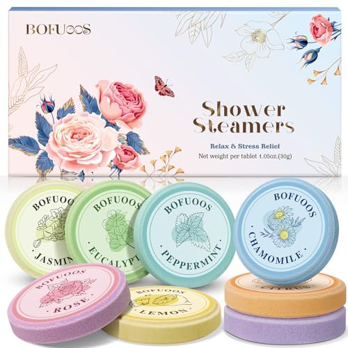 Bofuoos Regali per donne: Bombe da Doccia Aromaterapia Mamma Bombe da Doccia con oli Essenziali Naturali Rilassanti Regali Perfetti per la casa, la SPA e la cura Regalo Natale