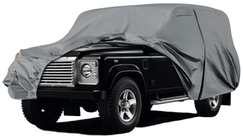Funda protectora impermeable para Land Rover Defender 110 1990-2016, cubierta completa para coche, lona de coche para invierno, verano y todas las estaciones, con cremallera, bandas cortavientos