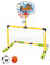 Aro de Baloncesto Flotante para Piscina, de fútbol 2 en 1 ＆ Pool Basketball Hoop, Desmontable con 2 Pelotas para niños y Adultos