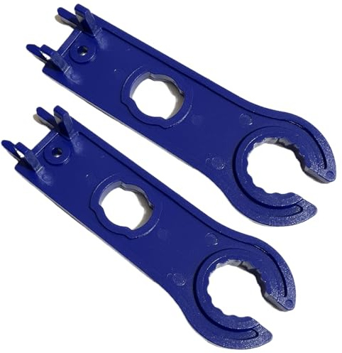 Xyvona 2 Stück MC4 Schlüssel Spanner Set, MC4 Stecker Werkzeug, MC4 Entriegelungswerkzeug, Solar Steckbarer Handlicher Schraubenschlüssel für PV-Stecker
