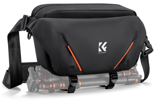 K&F CONCEPT Camera Sling Bag,Lightweight Camera Bag with Tripod Holder