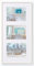 walther design Cadre Photo Blanc 3X 13x18 cm galerie avec Passe-Partout, Cadre Plastique New Lifestyle KV338W