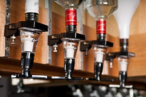 Chabrias Ltd Traditional 25ml 6 Bottle Optics For Spirits UK Made, Bar Optics, Shots Measure, Optics For Home Bar, Wall Bracket, Drinks Measures For Spirits, Spirit Dispenser, Outdoor Bar, Garden Bar