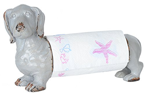 NIKKY HOME Metall und Harz Dackel Rollenhalter