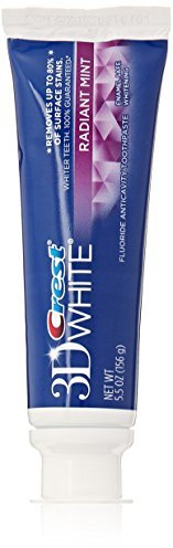 Crest 3D White Radiant Mint Flavor Whitening Toothpaste Twin Pack, 5.5 Oz by Crest