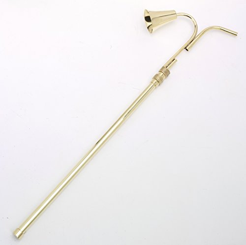 Kerzen Dochtscheren /-löscher Löscher Ausziehbar Max.100 cm, Messing, Gold