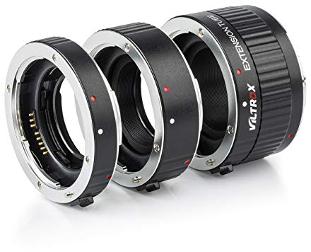 Viltrox DG-C Zwischenringe Autofokus AF Makro Verlängerungsring-Set 36mm+20mm+12mm für Canon EF&EF-S Objektiv DSLR Kamera 760D 700D 80D 70D 5DII 5DIII 1300D 1500D