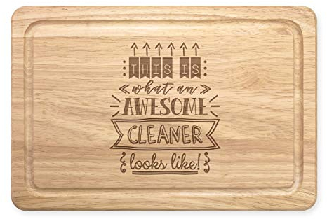 This is What an Awesome Cleaner Looks Like Rectangular Wooden Chopping Board